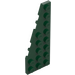 레고 짙은 녹색 쐐기 그릇 3 x 8 날개 왼쪽 (50305)