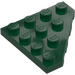 LEGO Dark Green Wedge Plate 4 x 4 Corner (30503)