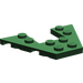 LEGO Dark Green Wedge Plate 4 x 6 with 2 x 2 Cutout (29172 / 47407)