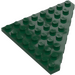 LEGO Verde scuro Cuneo Piastra 8 x 8 Angolo (30504)