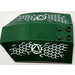 LEGO Dark Green Windscreen 6 x 8 x 2 Curved with Fish Scales and Atlantis Logo Triangle (Right) Sticker (41751)