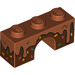 LEGO Orange sombre Arche
 1 x 3 avec Dessert (4490 / 38934)