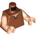 LEGO Dunkelorange Barney Rubble Minifigur Torso (973 / 76382)