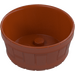 LEGO Dark Orange Barrel 4.5 x 4.5 with Axle Hole (64951)