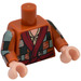 LEGO Orange sombre Bilbo Baggins Minifig Torse avec Patchwork Coat Décoration (973)