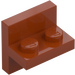 LEGO Mörk Orange Fäste 1 x 2 med Vertikal Bricka 2 x 2 (41682)