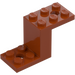 LEGO Mörk Orange Fäste 2 x 5 x 2.3 och inre knopphållare (28964 / 76766)