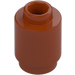 LEGO Orange Sombre Brique 1 x 1 Rond avec tenon ouvert (3062 / 35390)