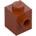 LEGO Orange Sombre Brique 1 x 1 avec Tenon sur Une Côté (87087)