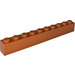 LEGO Dark Orange Brick 1 x 10 (6111)