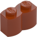 LEGO Mørk orange Klods 1 x 2 Log (30136)