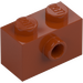 LEGO Dark Orange Brick 1 x 2 with 1 Stud on Side (86876)