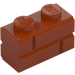 LEGO Ciemna pomarańcza Cegła 1 x 2 z Embossed Bricks (98283)