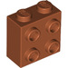LEGO Orange sombre Brique 1 x 2 x 1.6 avec Goujons sur Une Côté (1939 / 22885)