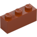 LEGO Тъмно оранжево Тухла 1 x 3 (3622 / 45505)