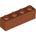 LEGO Dark Orange Brick 1 x 4 (3010 / 6146)