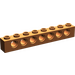 LEGO Dark Orange Brick 1 x 8 with Holes (3702)