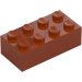 LEGO Tmavě oranžová Kostka 2 x 4 (3001 / 72841)