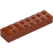 레고 다크 오렌지 벽돌 2 x 8 (3007 / 93888)