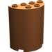 LEGO Dunkelorange Zylinder 2 x 4 x 4 Hälfte (6218 / 20430)