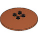 LEGO Dark Orange Dish 6 x 6 (Hollow Studs) (44375 / 45729)