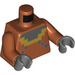 LEGO Dunkelorange Diver Minifigur Torso (973 / 76382)