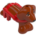 LEGO Dark Orange Dog with Red Harness (104103)