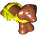 LEGO Dunkelorange Hund mit Gelb Harness (101284)