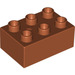 LEGO Dark Orange Duplo Brick 2 x 3 (87084)
