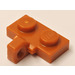 LEGO Naranja oscuro Bisagra Placa 1 x 2 con Vertical Cierre Stub sin ranura inferior (44567)