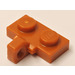 LEGO Donkeroranje Scharnier Plaat 1 x 2 met Verticaal Vergrendelings Stub zonder groef aan de onderzijde (44567)