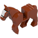 LEGO Dunkelorange Pferd mit moveable Beine (10509)