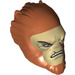 LEGO Dark Orange Hylobon Head with Open Mouth (39419)