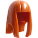 LEGO Orange sombre Longue Cheveux avec Droit Bangs (Caoutchouc) (17346)