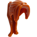 LEGO Orange sombre Longue Queue de cheval avec Côté Bangs (62696 / 88426)