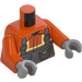 LEGO Dark Orange Male Construction Worker Minifig Torso (973)