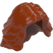 LEGO Dark Orange Mid-Length Wavy Hair (23187)
