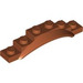 LEGO Dunkelorange Kotflügel Platte 1 x 6 mit Kante (4925 / 62361)