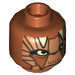LEGO Dark Orange Nikto Guard Head (Recessed Solid Stud) (3626 / 14695)
