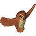LEGO Dunkelorange Eule (Spread Wings) mit Tan chest (67632 / 69569)