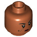 LEGO Dunkelorange Pharah Minifigure Kopf (Einbau-Vollbolzen) (3626 / 46901)