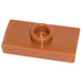 LEGO Dark Orange Plate 1 x 2 with 1 Stud (with Groove) (3794 / 15573)