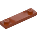 LEGO Dark Orange Plate 1 x 4 with Two Studs with Groove (41740)