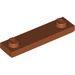 LEGO Dark Orange Plate 1 x 4 with Two Studs with Groove (41740)