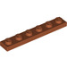 LEGO Dark Orange Plate 1 x 6 (3666)