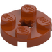 LEGO Dark Orange Plate 2 x 2 Round with Axle Hole (4032)