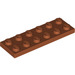 LEGO Dark Orange Plate 2 x 6 (3795)