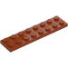 LEGO Mørk oransje Plate 2 x 8 (3034)