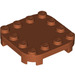 LEGO Dunkelorange Platte 4 x 4 x 0.7 mit Abgerundete Ecken und Empty Middle (66792)