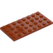 LEGO Donkeroranje Plaat 4 x 8 (3035)